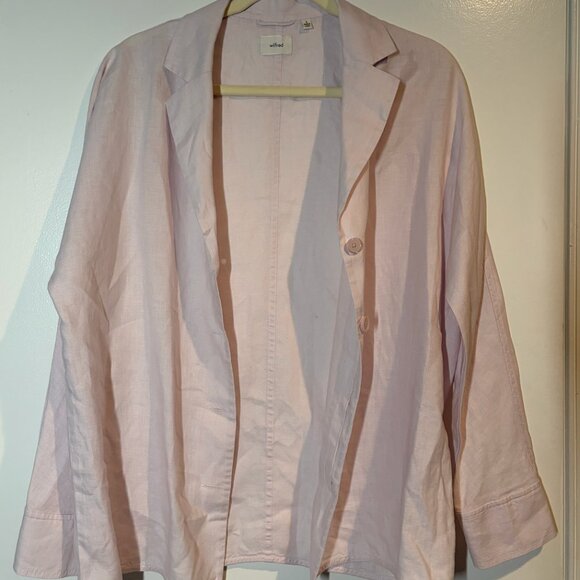 Aritzia Wilfred 100% Organic Linen Freeform Button Up Shirt Jacket Size S - Picture 5 of 10